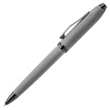 Cross Townsend Polished Slate Gray Engraved Diamond Pattern Ballpoint Pen