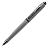 Cross Townsend Polished Slate Gray Engraved Diamond Pattern Ballpoint Pen