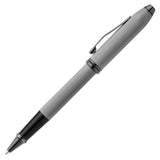 Cross Townsend Polished Slate Gray Engraved Diamond Pattern Rollerball Pen