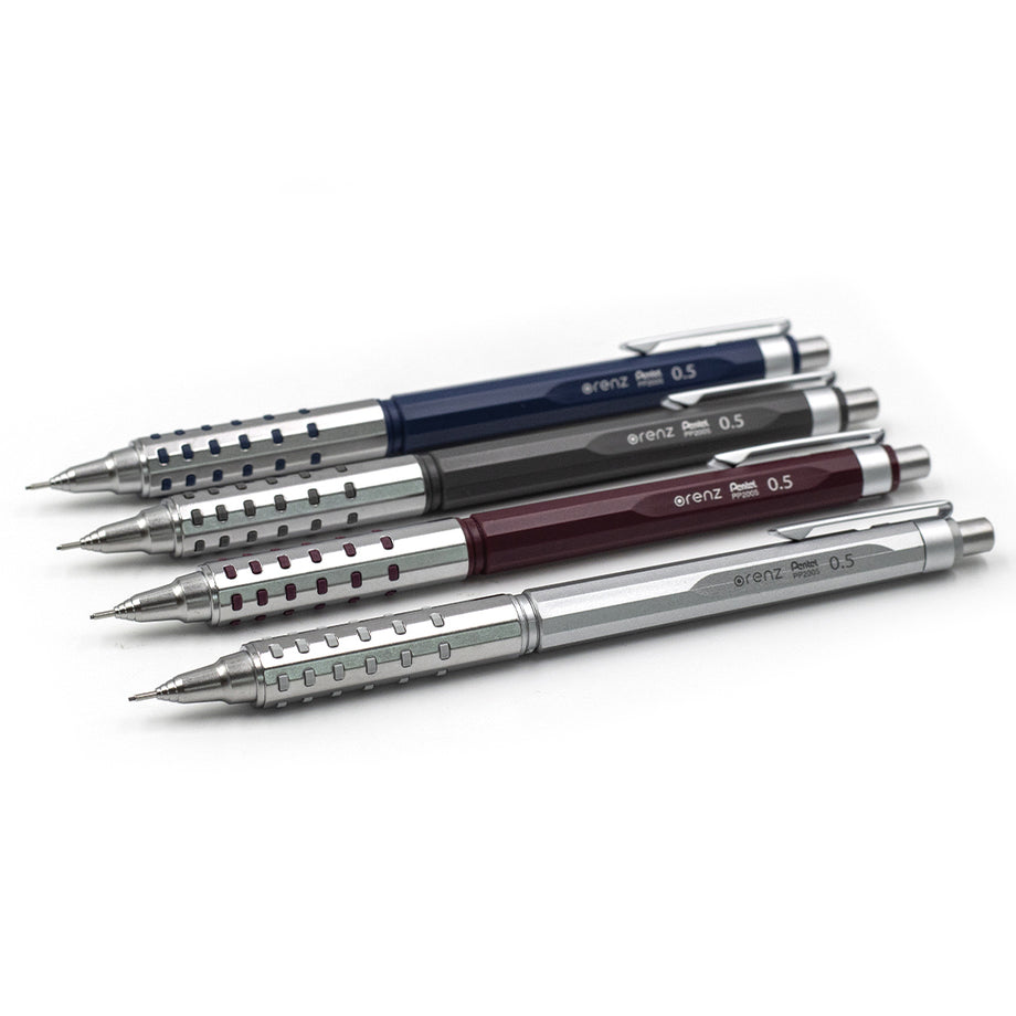 Pentel Orenz XPP1005G-ZX 0.5mm Metal Grip Mechanical Pencil - Silver