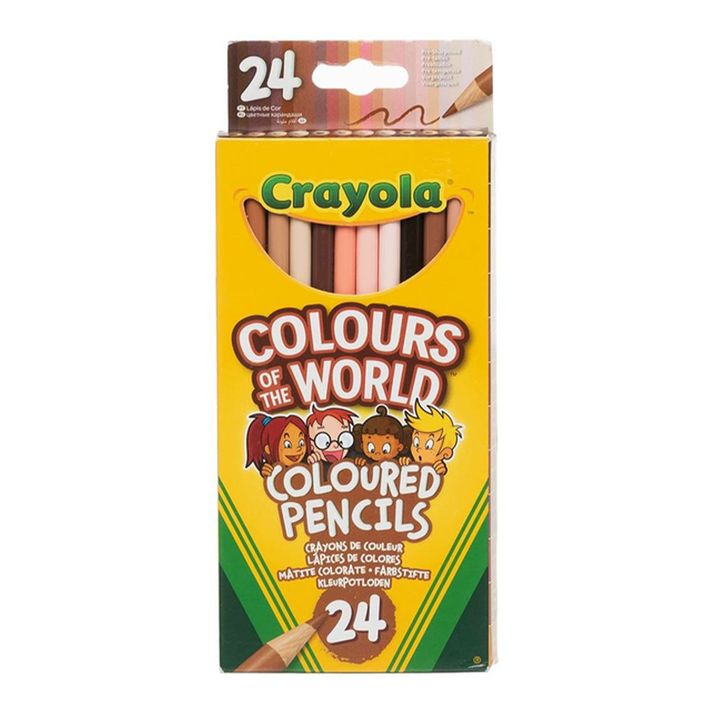 Crayola Colouring Pencils Colours of the World Set of 24 by Crayola at Cult Pens