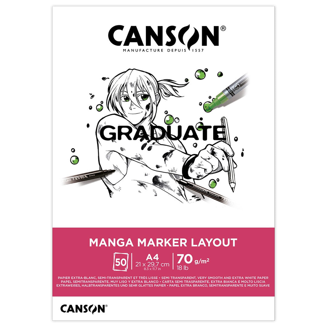 Canson Graduate Manga Marker Pad A4 70gsm