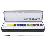 Daler-Rowney Graduate Watercolour Paint Half-Pan Set of 12
