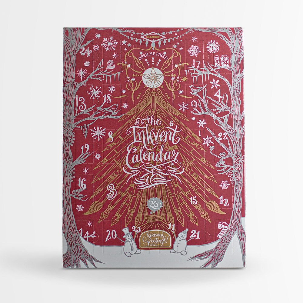 Diamine Inkvent Calendar 2026 Burgundy Edition