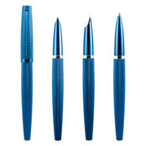 Diplomat Viper Guilloche Fountain Pen Blue