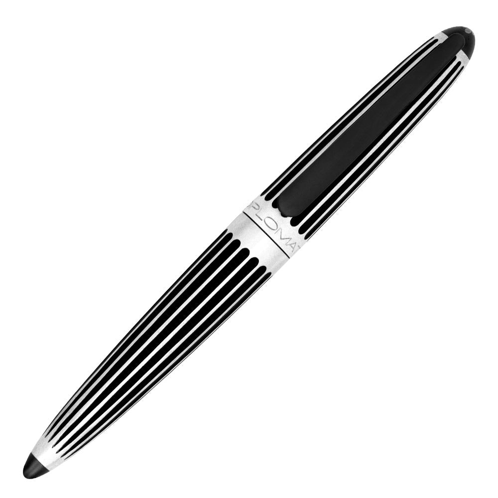 Diplomat Aero Fountain Pen Stripes Black