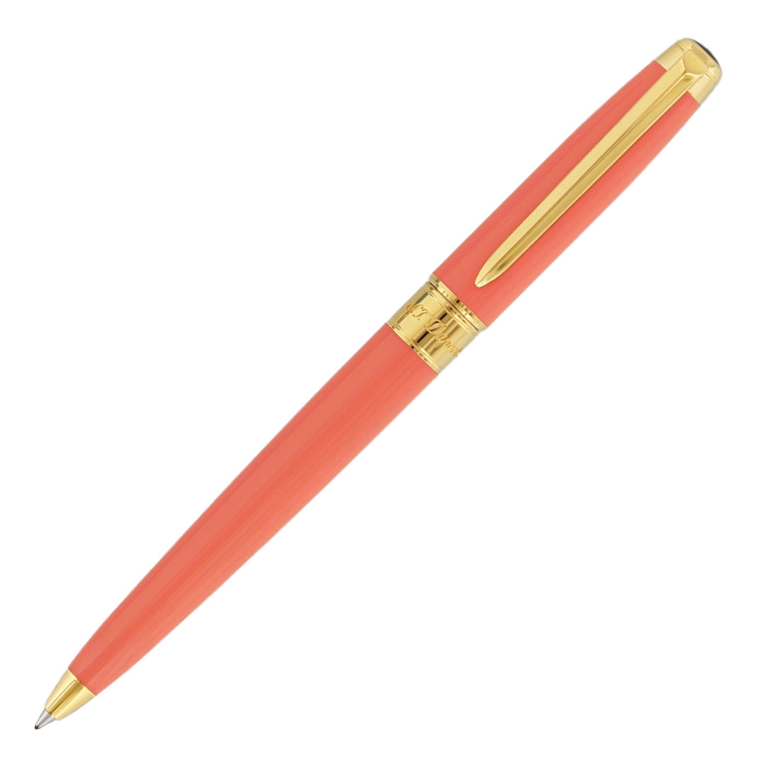 S.T. Dupont Line D Eternity Ballpoint Pen Coral and Gold