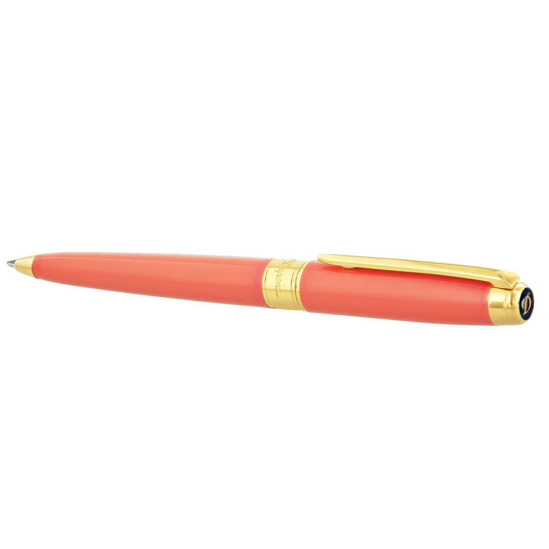 S.T. Dupont Line D Eternity Ballpoint Pen Coral and Gold