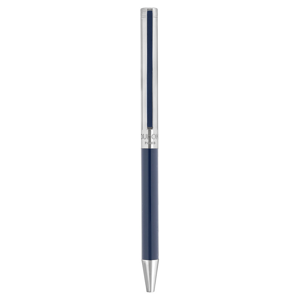S.T. Dupont Classique Ballpoint Pen Blue and Palladium