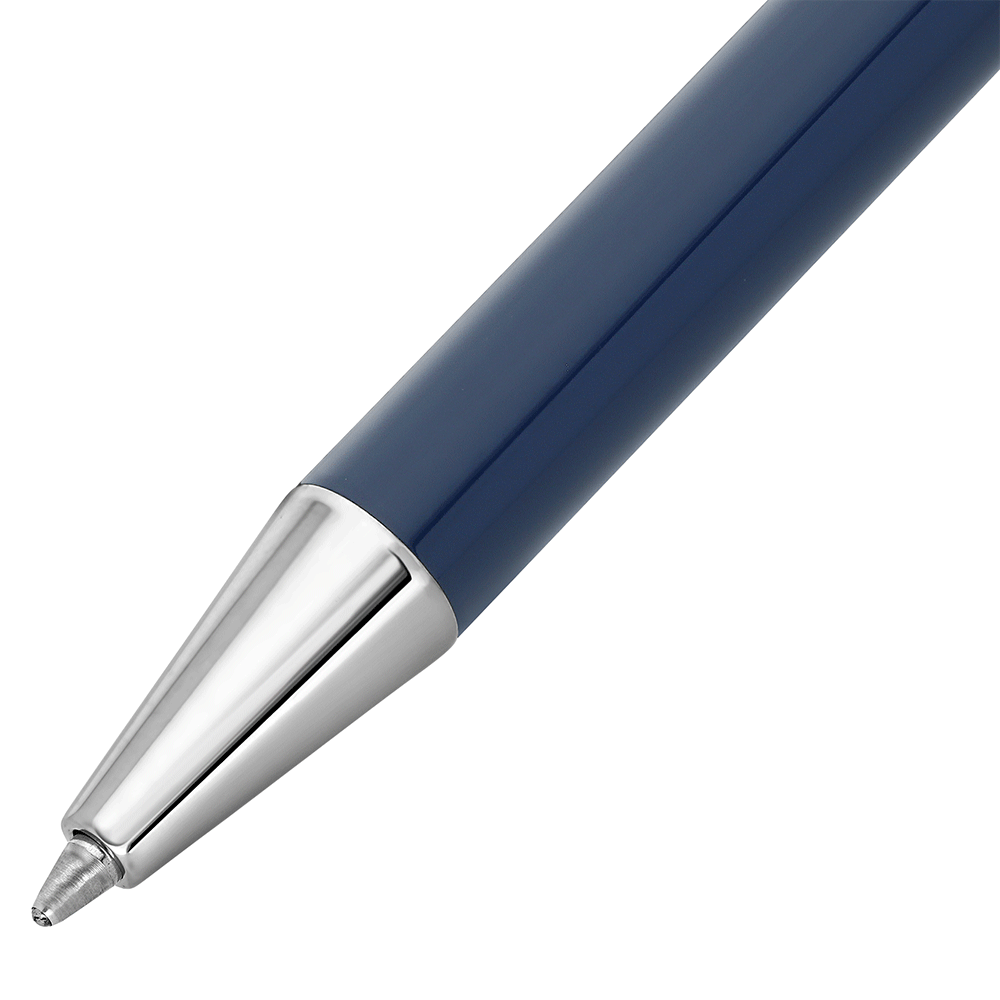 S.T. Dupont Classique Ballpoint Pen Blue and Palladium