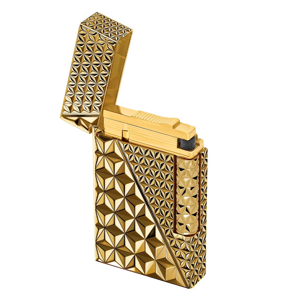 S.T. Dupont Lighter Line 2 Double Fire X Yellow Gold