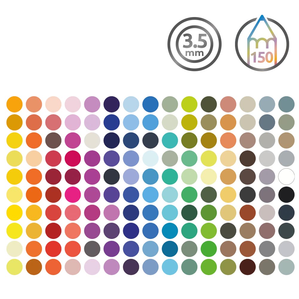 Derwent Chromaflow Pencils Tin of 150