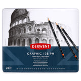 Derwent Graphic Graphite Pencil Tin of 24