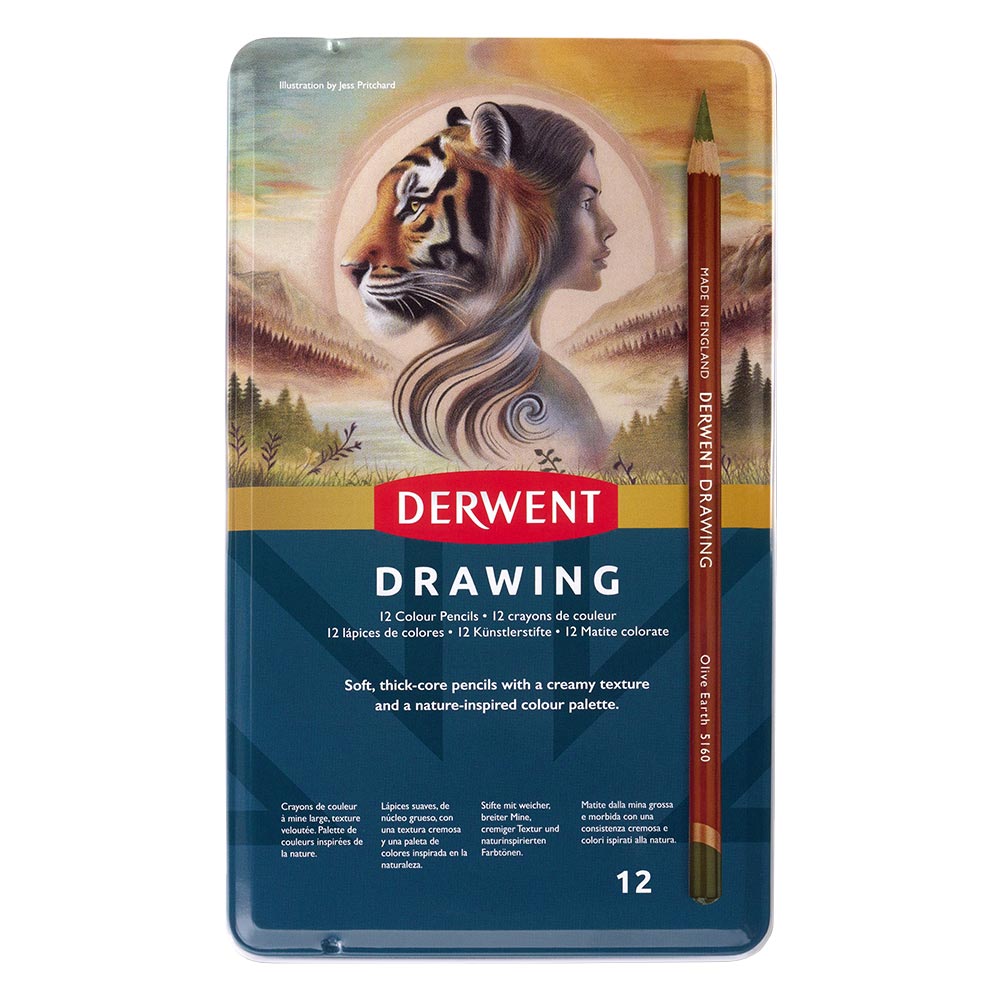 Derwent Drawing Pencil Tin of 12