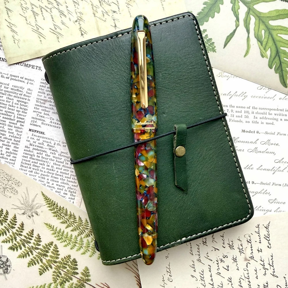 Esterbrook Estie Oversize Fountain Pen Botanical Gardens Gold Needlepoint Nib