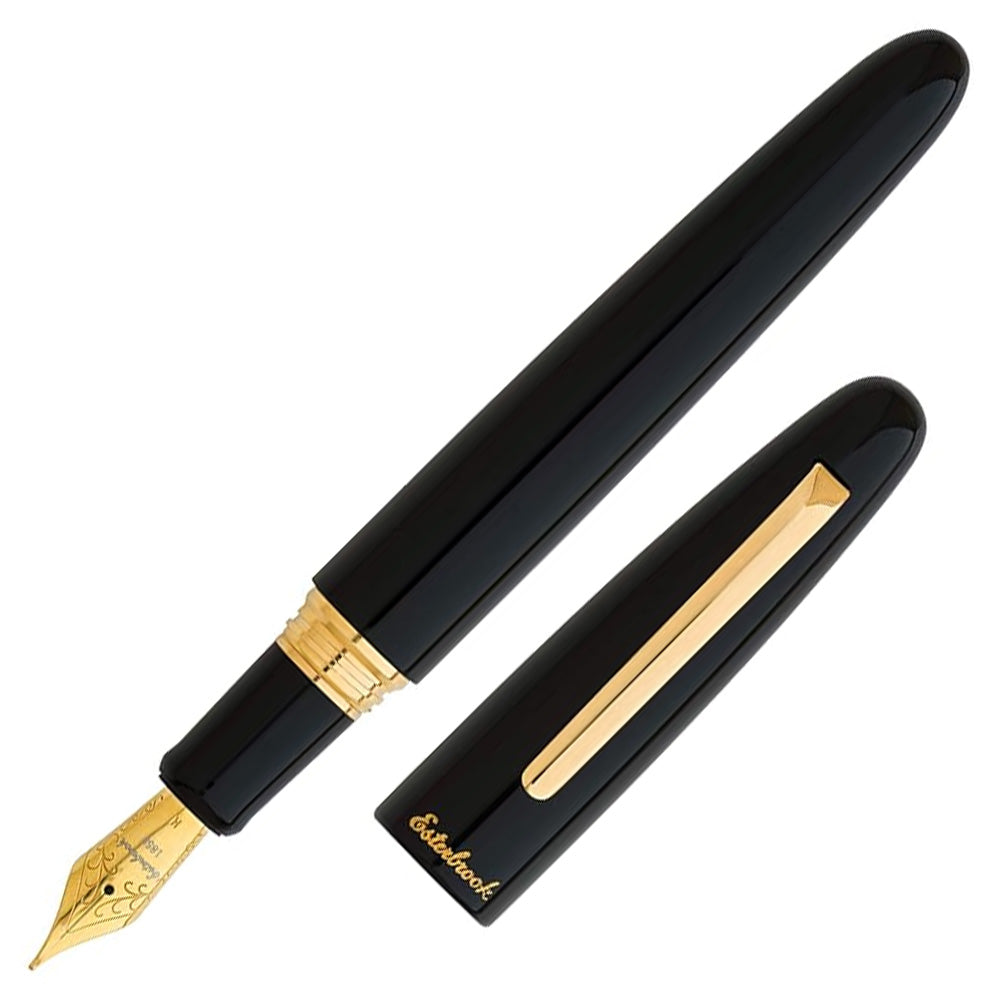 Esterbrook Estie Oversize Fountain Pen Ebony With Chrome Trim