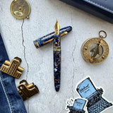 Esterbrook Estie Fountain Pen Nouveau Bleu with Gold Trim Custom Scribe Nib