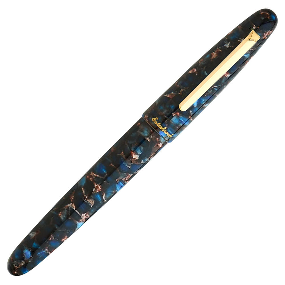 Esterbrook Estie Fountain Pen Nouveau Bleu with Gold Trim Custom Scribe Nib