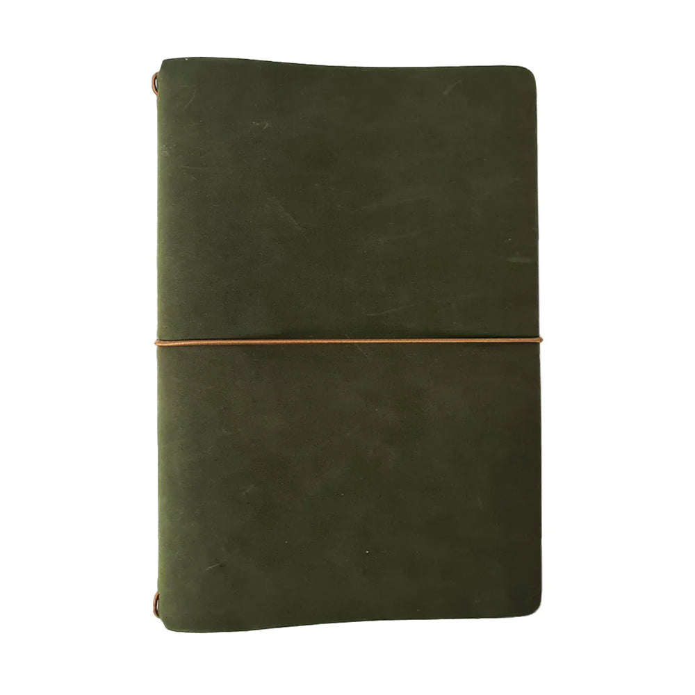 Endless Explorer Refillable Leather Regalia Paper Journal Green by Endless at Cult Pens