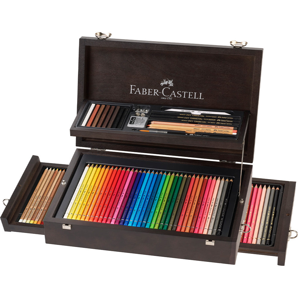 Faber-Castell Art & Graphic Collection Wooden Case by Faber-Castell at Cult Pens
