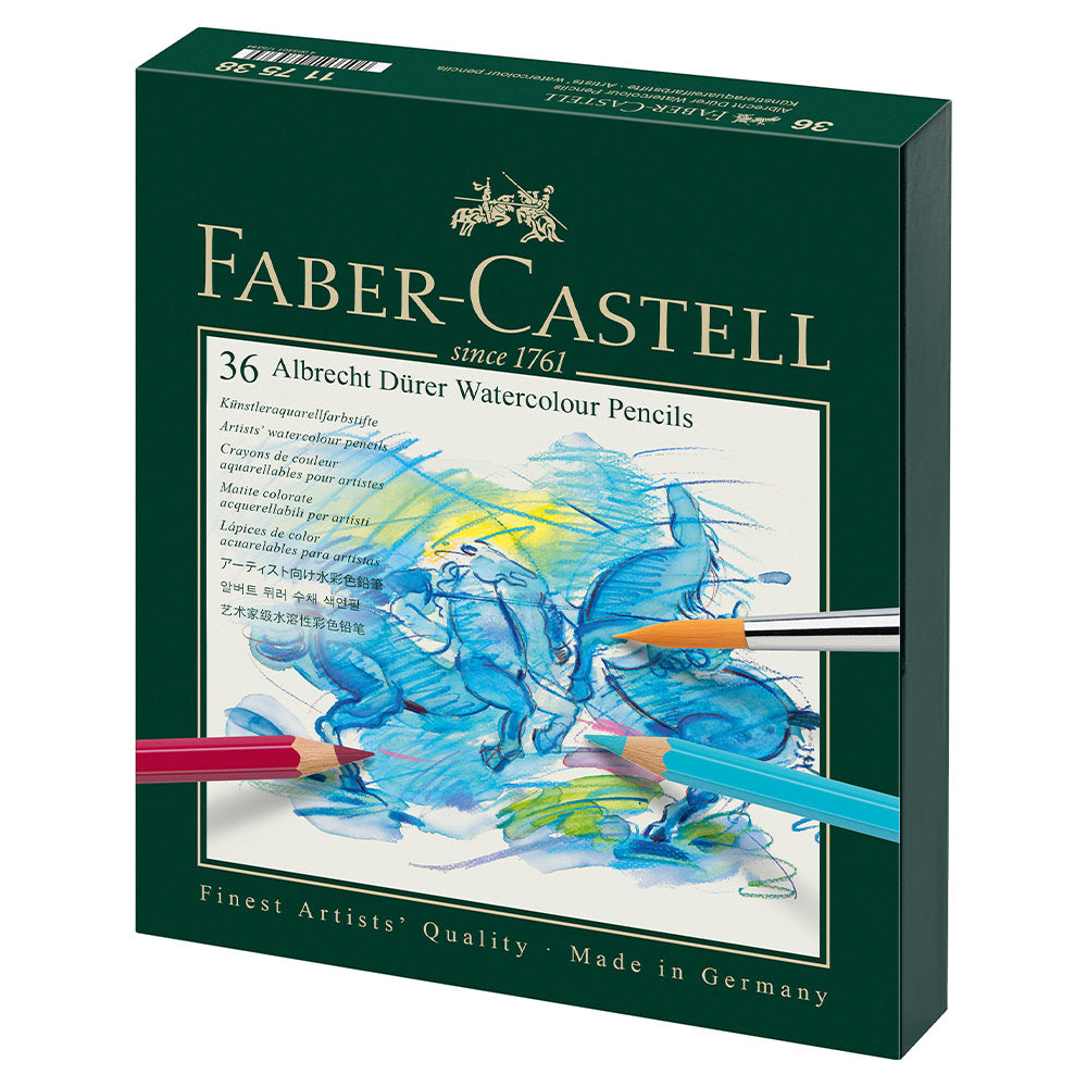 Faber-Castell Gift Box of 36 Albrecht Dürer Artists' Watercolour Pencils With Brush by Faber-Castell at Cult Pens