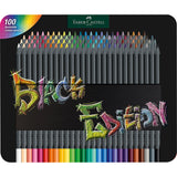Faber-Castell Colour Pencils Black Edition Tin of 100