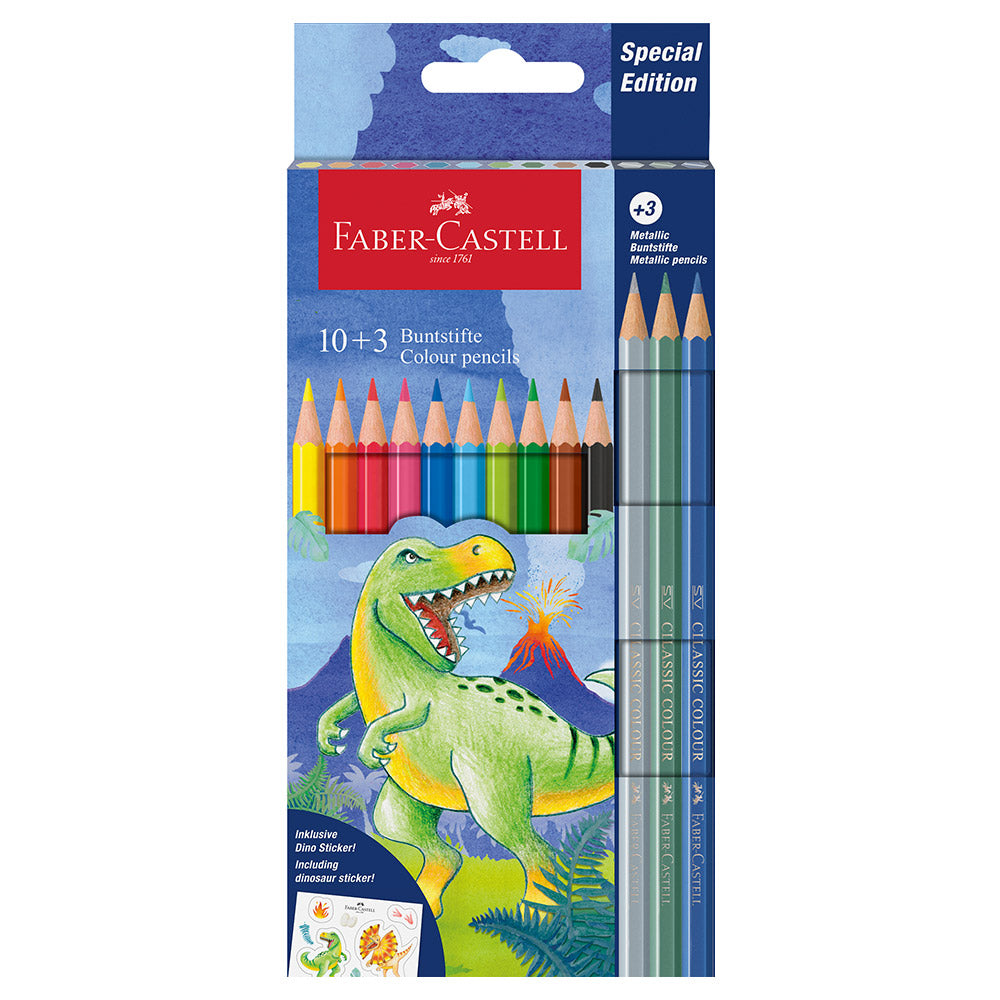 Faber-Castell Dinosaur Classic Colour Pencil Set of 13