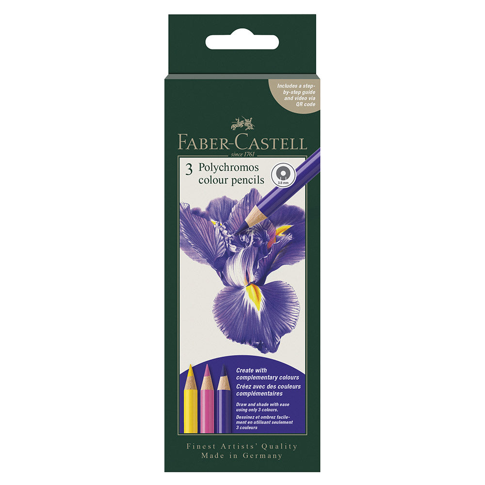 Faber-Castell Polychromos 3 Colour Creative Set Iris Flower
