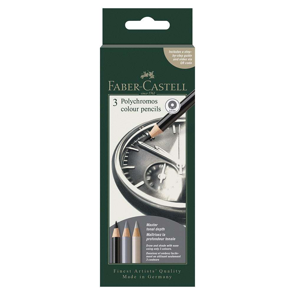 Faber-Castell Polychromos 3 Colour Creative Set Clock