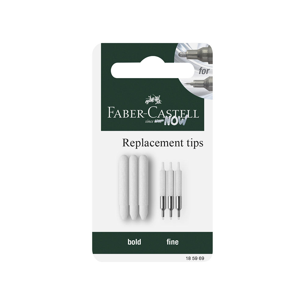 Faber-Castell Multimark Acrylic Dual Marker Set of 6 Mirror Replaceable Tips