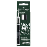 Faber-Castell Multimark Acrylic Brush Set of 2 Black and White