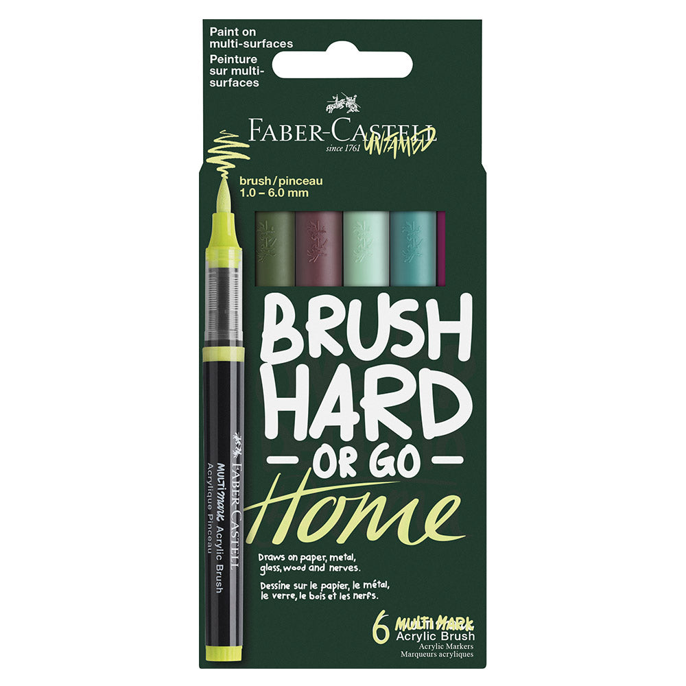 Faber-Castell Multimark Acrylic Brush Set of 6 COTY