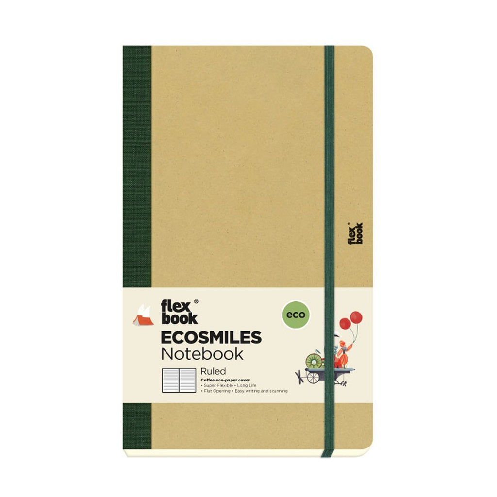 Flexbook Ecosmiles Ruled Notebook Medium Olive by Flexbook at Cult Pens