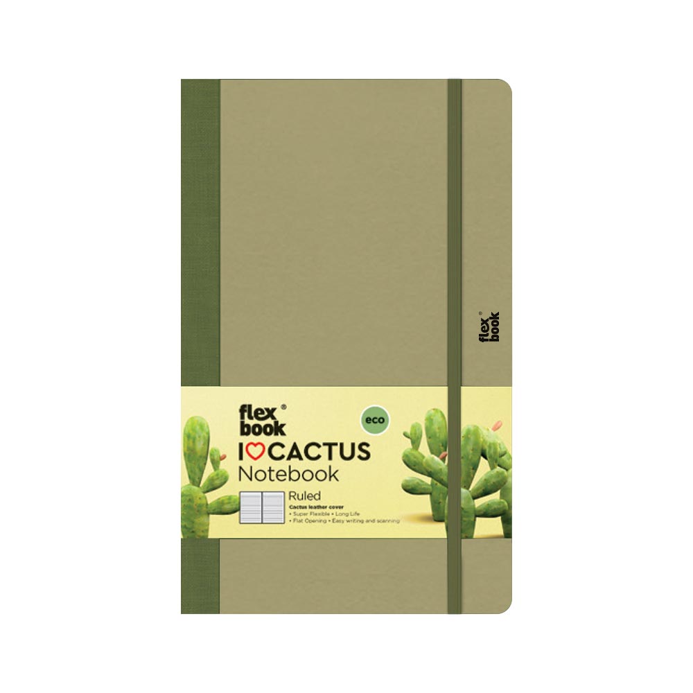 Flexbook I love Cactus Ruled Notebook Pocket Desert Sand