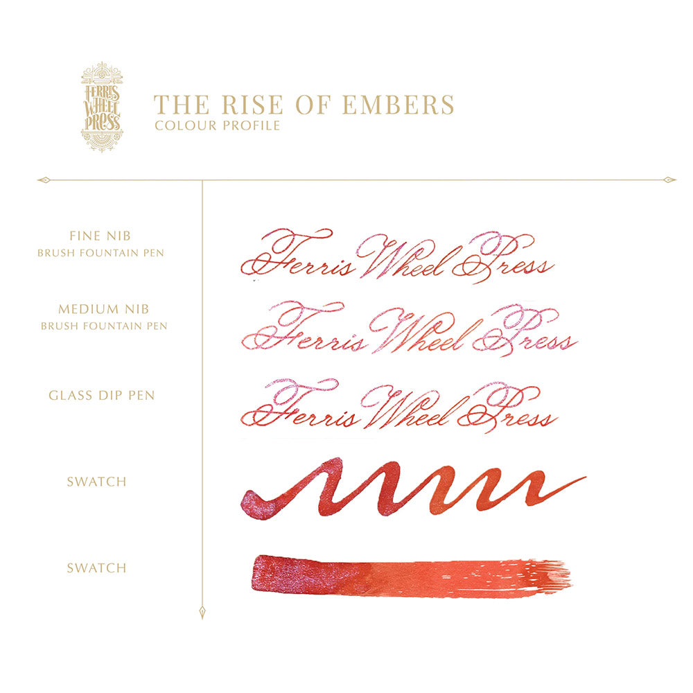Ferris Wheel Press Ferritales Fountain Pen Ink 20ml The Rise of Embers