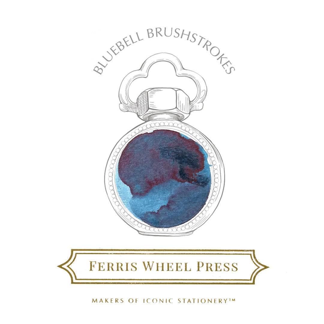 Ferris Wheel Press Fountain Pen Ink 38ml Bluebell Brushstrokes