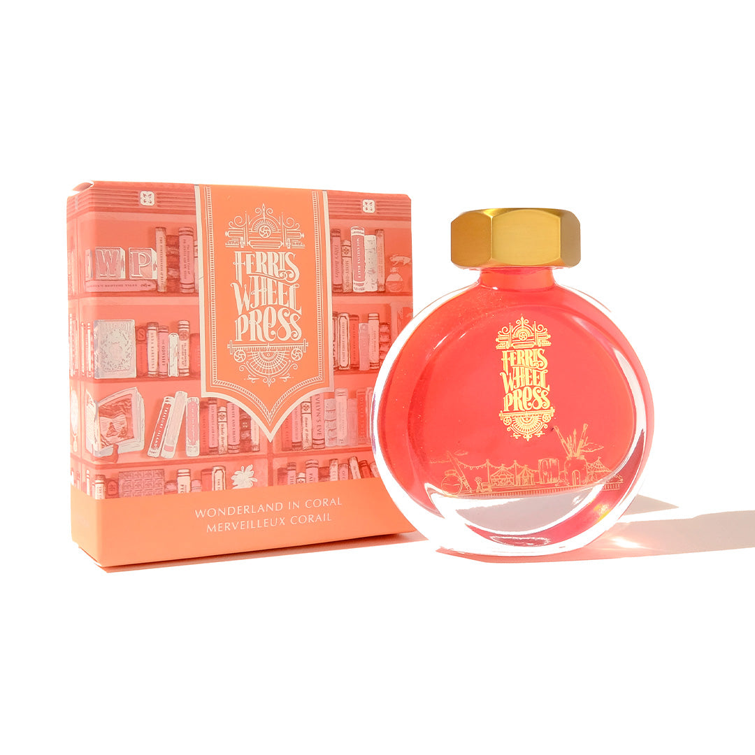 Ferris Wheel Press Fountain Pen Ink 38ml Wonderland In Coral