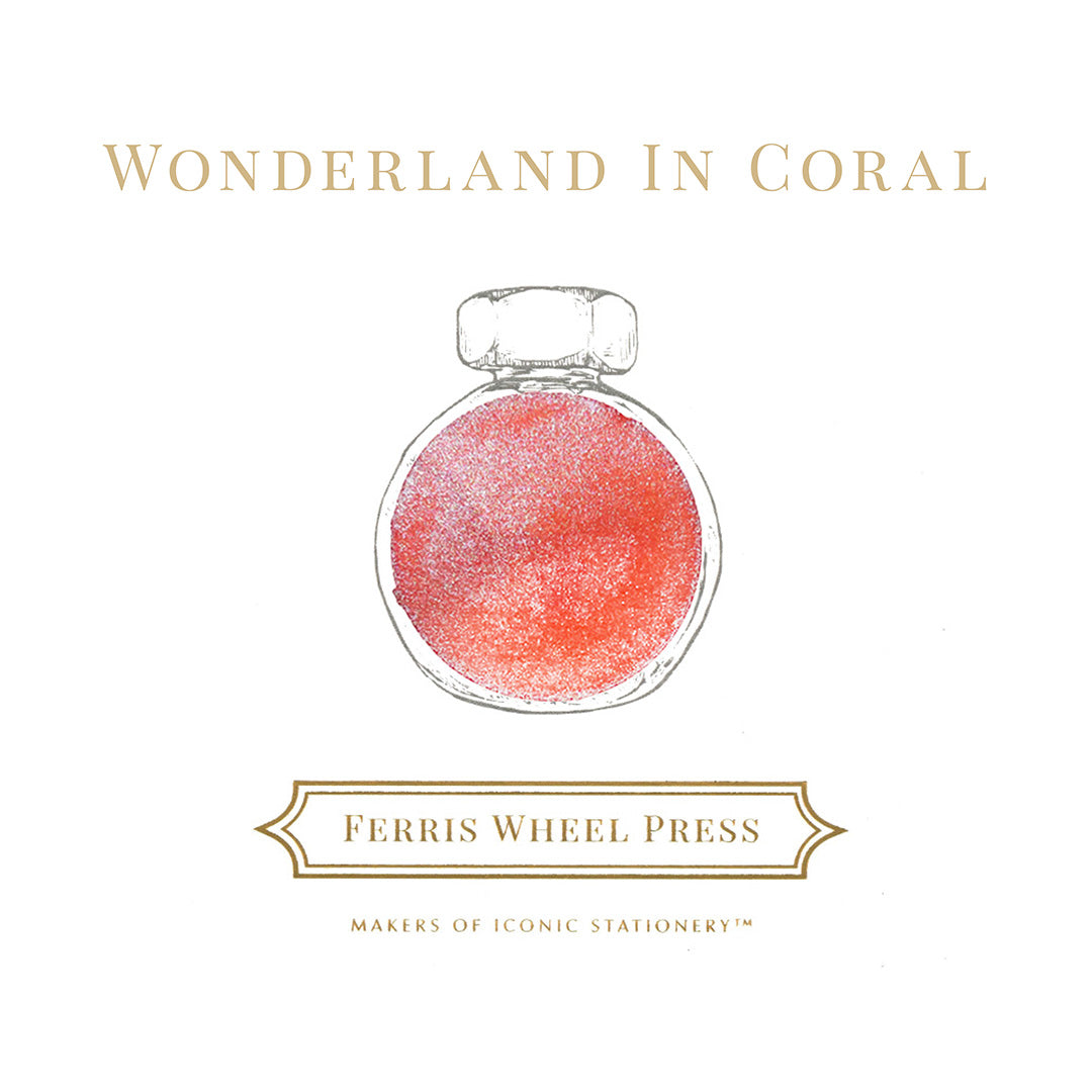 Ferris Wheel Press Fountain Pen Ink 38ml Wonderland In Coral