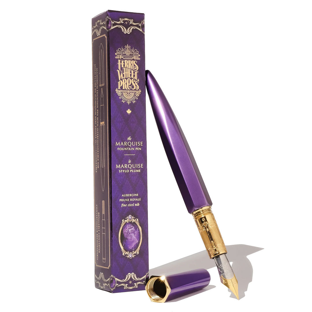 Ferris Wheel Press The Marquise Fountain Pen Aubergine