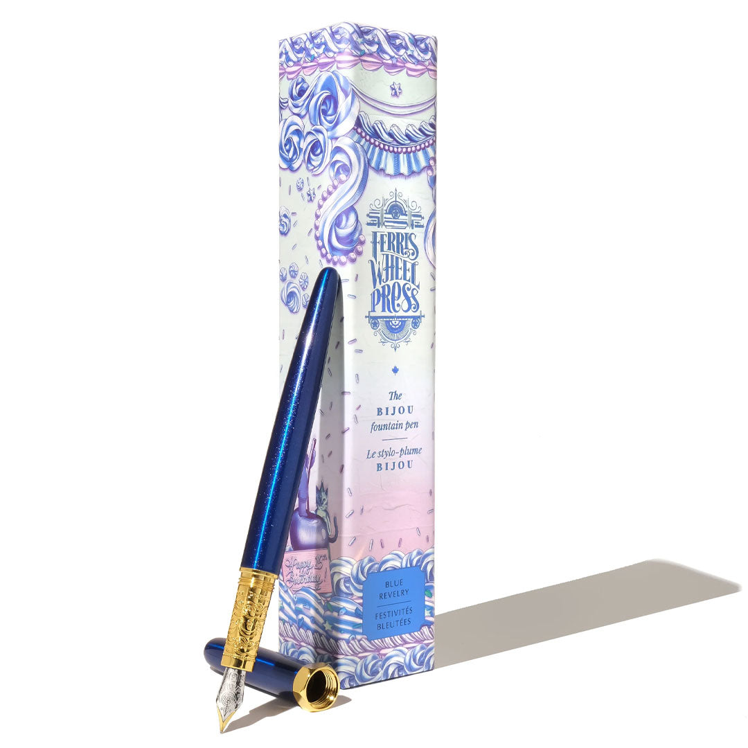 Ferris Wheel Press 2025 Limited Edition Bijou Fountain Pen Blue Revelry