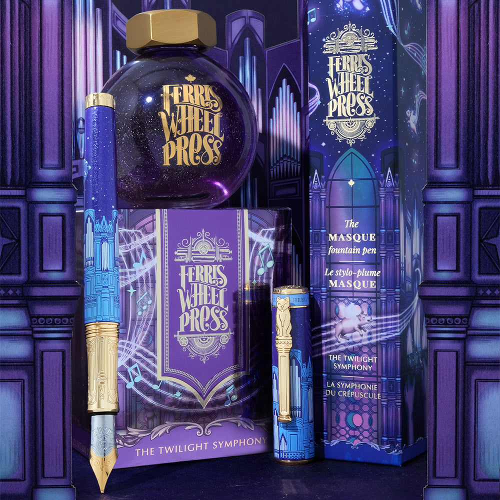 Ferris Wheel Press Limited Edition 2026 The Masque Fountain Pen The Twilight Symphony