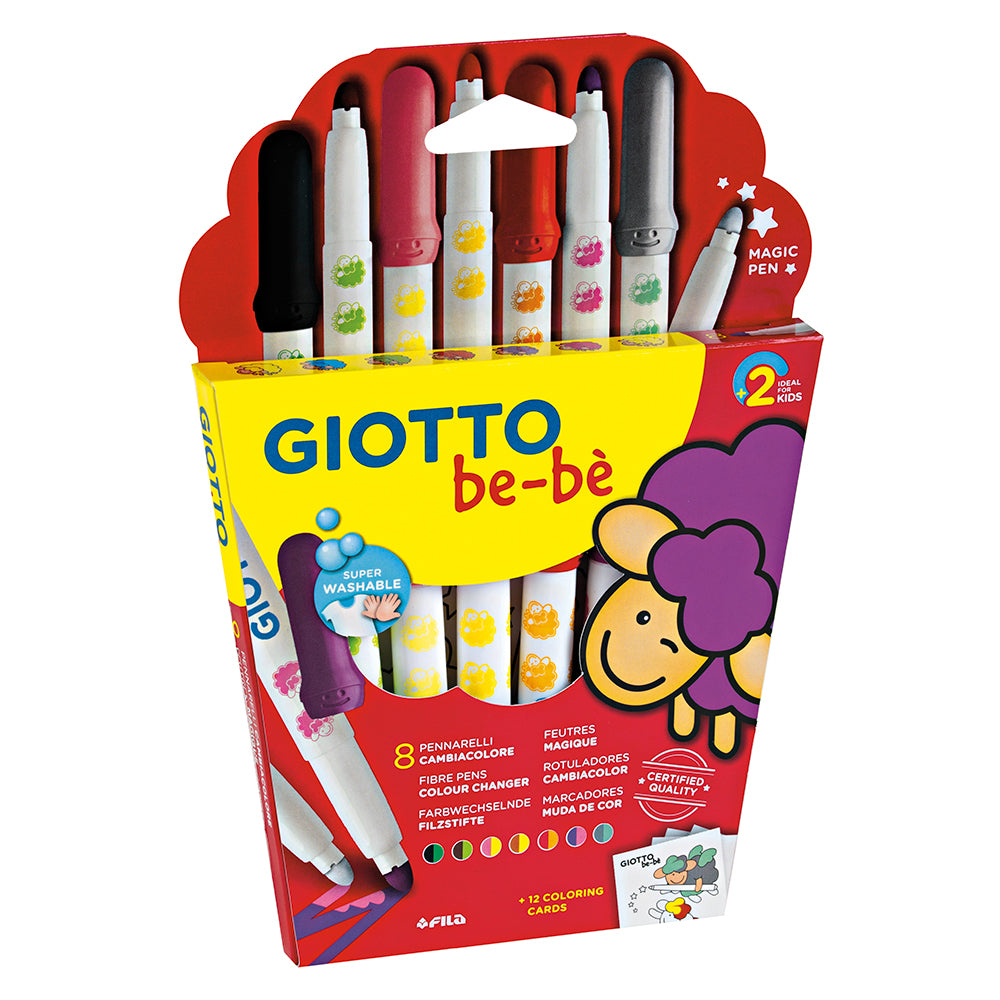 Giotto be-bè Fibre Pens Colour Changer Set of 8
