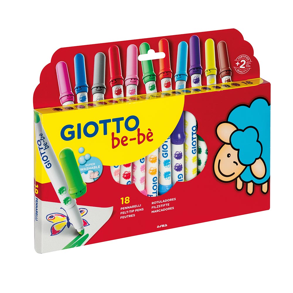 Giotto be-bè Fibre Pens Set of 18