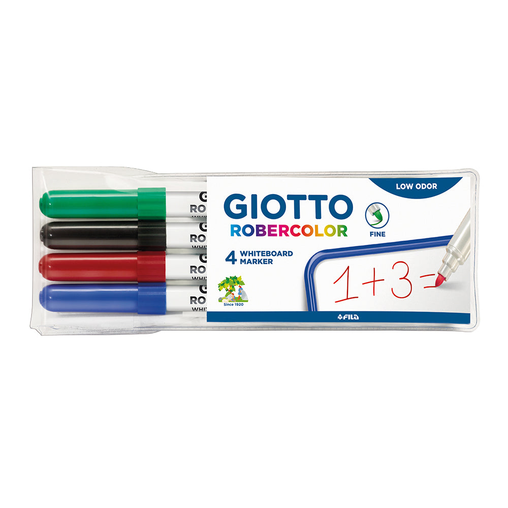Giotto Robercolor Whiteboard Marker Fine Tip 2mm Set of 4
