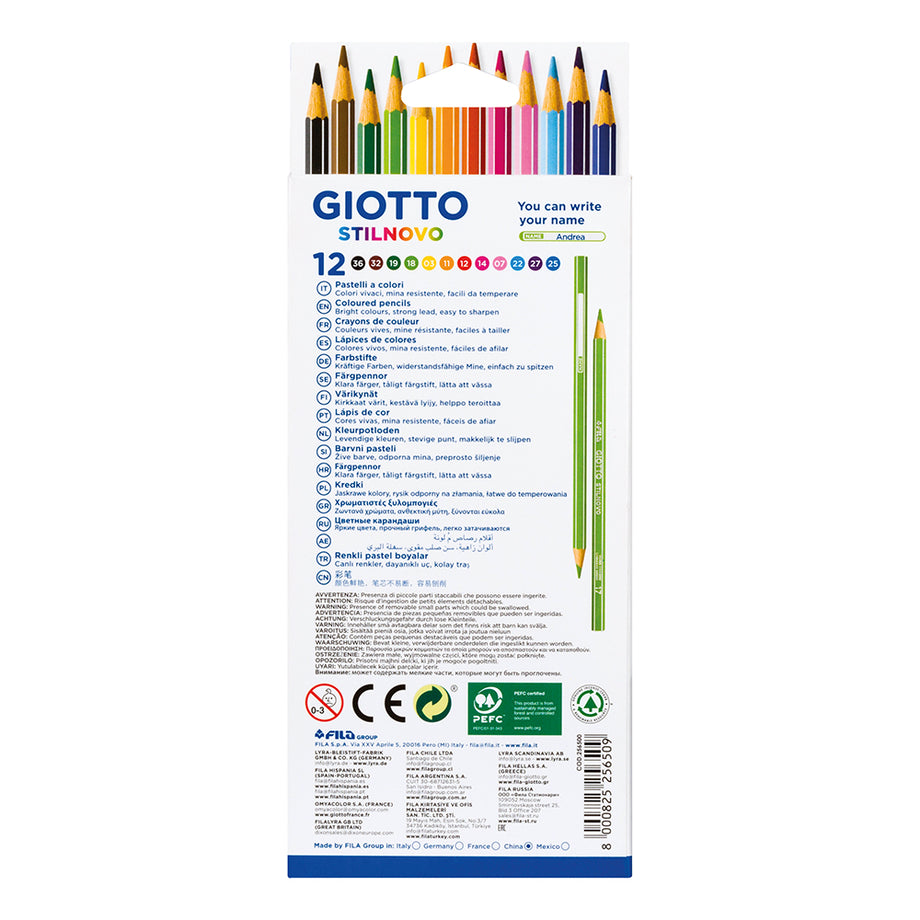 GIOTTO STILNOVO BICOLOR PENCIL SET 12