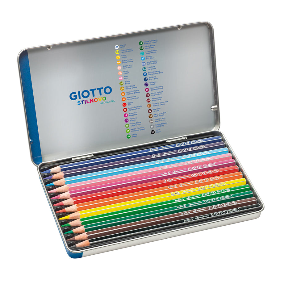 Giotto Stilnovo Pack of 10 Colouring Pencils & Accessories - Art Supplies  from Crafty Arts UK