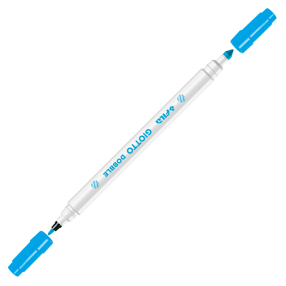 Giotto Turbo Dobble Dual Tip Fibre Pens Fine And Conical Tip Set of 10