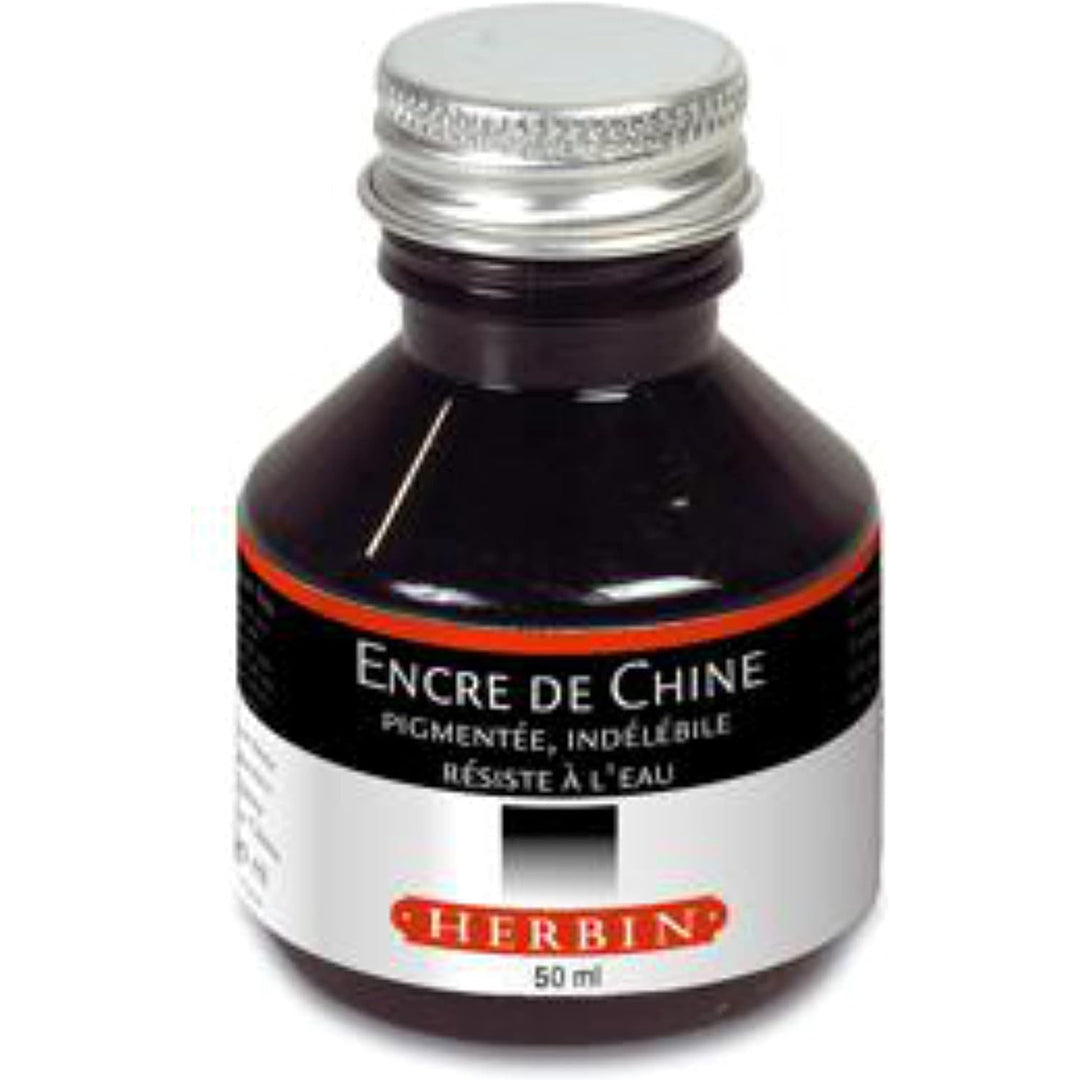Jacques Herbin Indian Ink 50ml Black