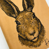 Diarpell Leather Rabbit Journal with Lined Ivory Pages