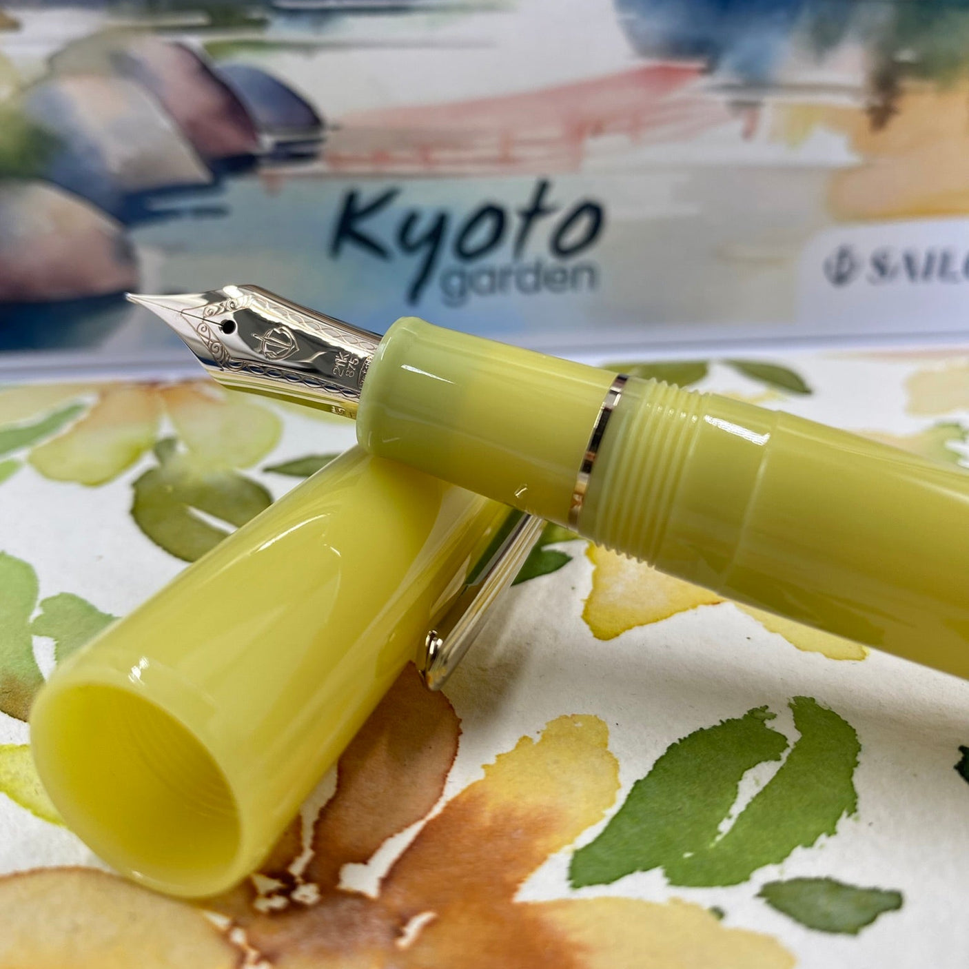 Sailor 1911 Large Fountain Pen Ringless Kyoto Garden Icho Limited Edition